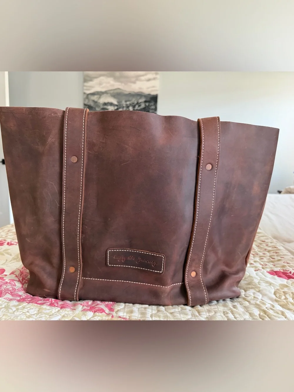 Oak River Company tote with wallet